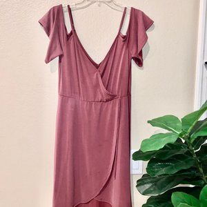 Socialite cold-shoulder mini dress, size M
